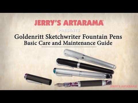Basic Care & Maintenance for your Goldenritt Sketchwriter Fountain Pens