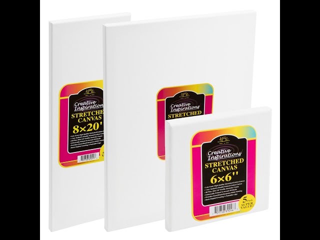 16x20 Canvas Bundle - Pack of 5 Art Canvas Sheets and Magnetic Wood H –  Hanger Frames