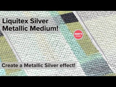 How can I paint a silvery effect? Liquitex Silver Metallic Medium