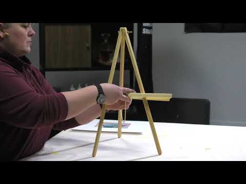 Thrifty Black Wood Tabletop Display Easel by Creative Mark