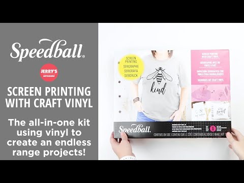 Quick tutorial on the Speedball Beginner Screen Printing Vinyl Kit