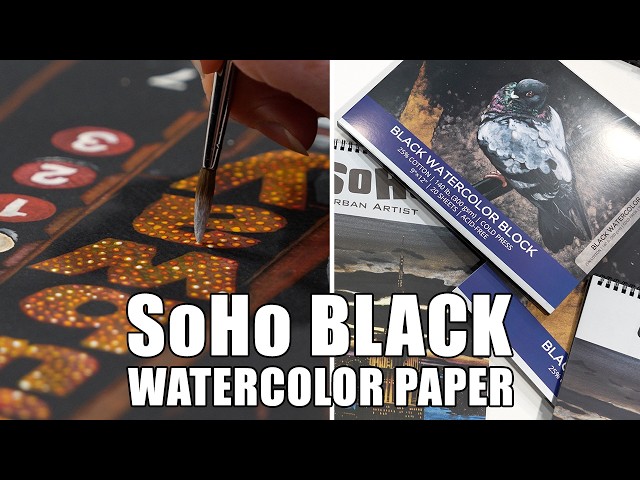 SoHo Urban Artist Black Watercolor Paper Pads & Blocks. https://www.jerrysartarama.com/soho-black-watercolor-paper-pads-blocks Black Watercolor Paper Unlocks Bold, Dramatic Effects On black paper, metallic and opaque co…