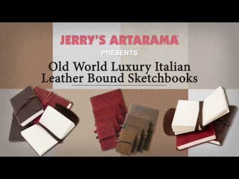  Luxury Italian Leather Sketchbooks Product Demo
