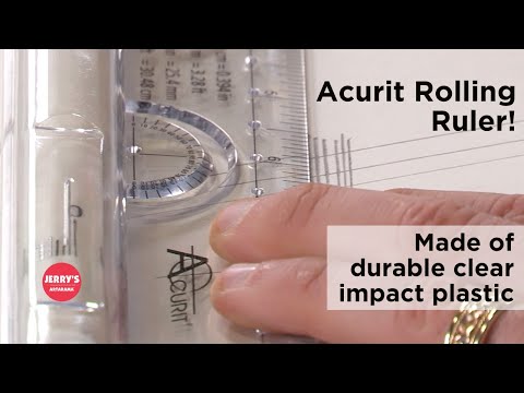 Acurit Rolling Ruler - Durable clear impact plastic!