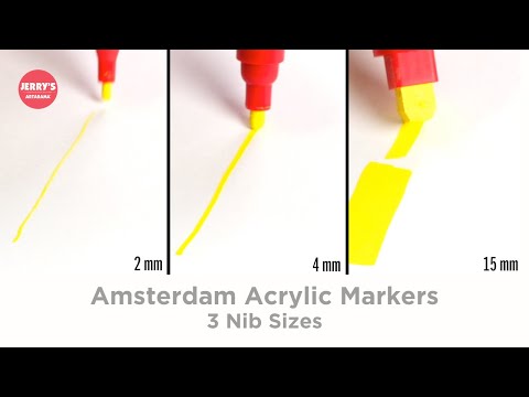 See the Permanent Yellow Amsterdam Acrylic Marker in action!
