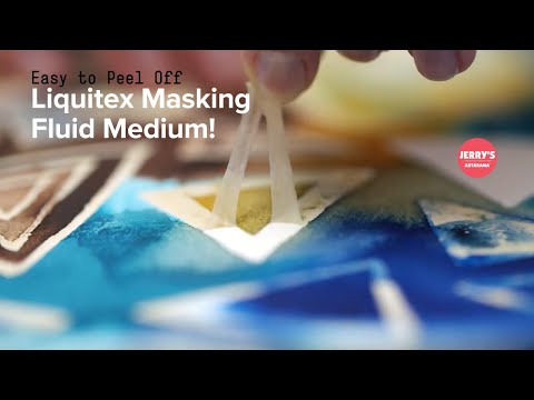 How can I create white spaces in my painting? Liquitex Masking Fluid Medium