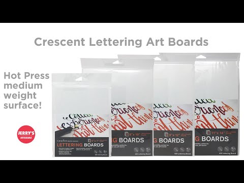 Learn the Crescent Lettering Art Board Qualities!