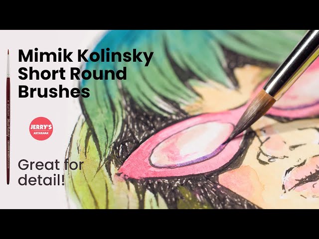 Mimik Kolinsky Short Round Brushes