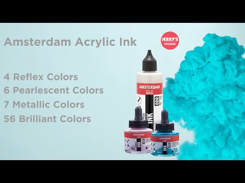 See the beauty of Amsterdam Acrylic Ink!