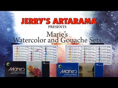 Marie's Watercolor & Gouache Sets - Product Demo