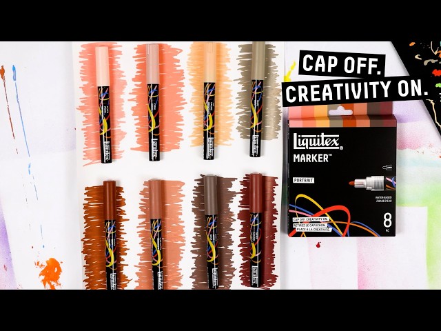 Liquitex Acrylic Markers Portrait Set of 8. https://www.jerrysartarama.com/liquitex-marker-portrait-setx8-bullet-tip-2mm Cap Off. Creativity On. Multi-Surface Markers for All. Designed for artists, illustrators, muralis…