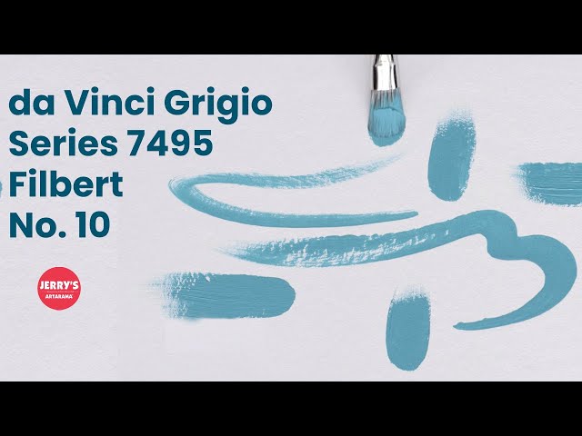 Grigio Filberts - New Wave Synthetic Brushes by da Vinci