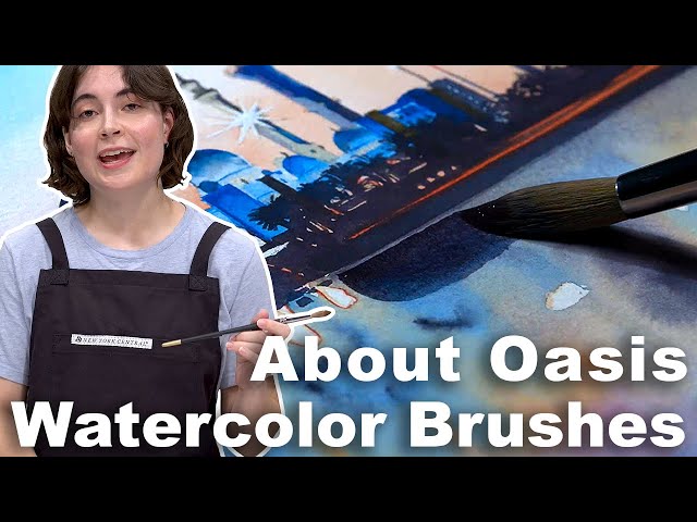 New York Central Oasis Synthetic Premium Brushes - Elite Professional  Watercolor Brushes for Artists, Painting, Students, Studios, & More!