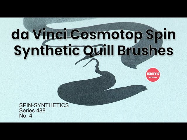 Watch the da Vinci Cosmotop Spin Synthetic Quill Brush in action!