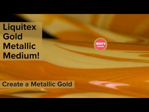 How can I get a gold effect? Gold Metallic Medium by Liquitex