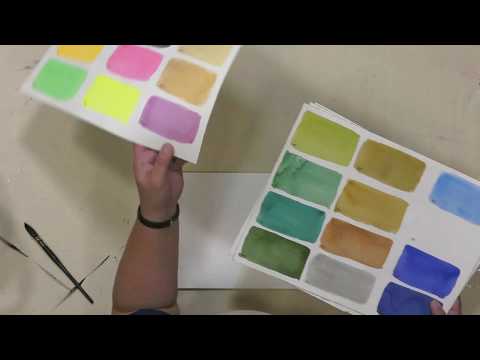 SoHo E-Z Lift Artist Watercolors Pan Set of 36 - Product Demo