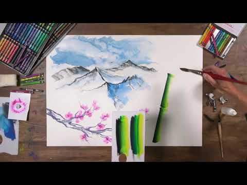 Watch the beauty of Caran D'Ache Wax Pastels