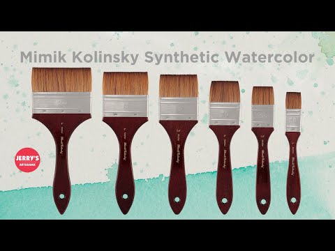 Mimik Kolinsky Synthetic Watercolor Mottler Brushes Key Features