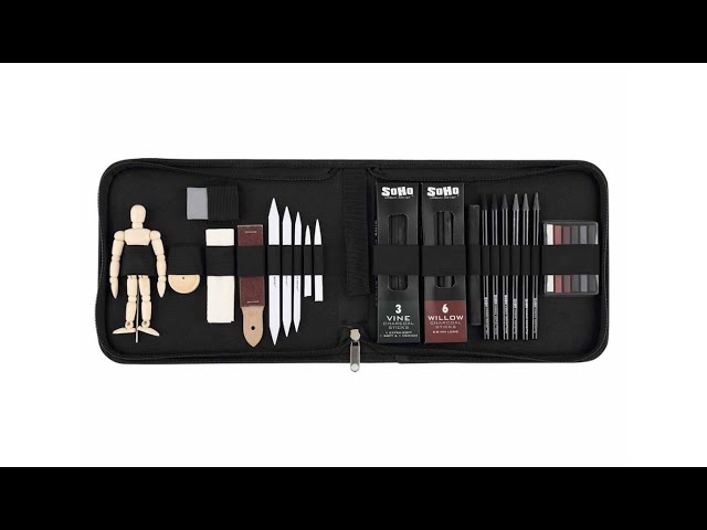 The SoHo Charcoal Drawing Set - All the Tools You Need in One Convenient Case!