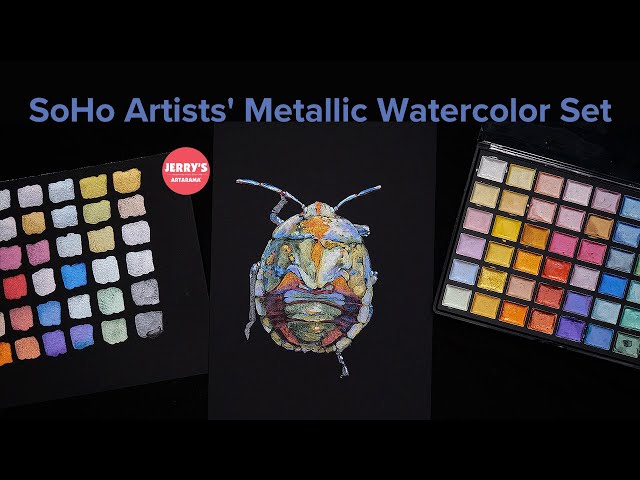 Shimmering Metallic Watercolors from SoHo