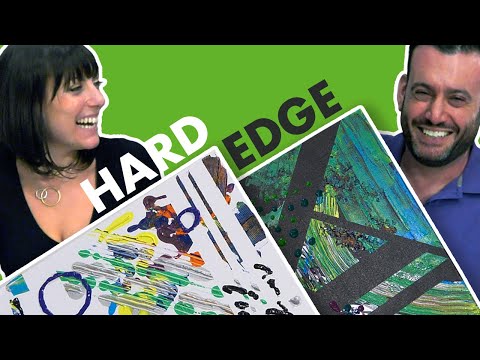 Smoosh Art - Hard Edge Painting Technique