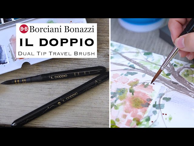 Borciani Bonazzi IL DOPPIO Dual Tip Travel Brush
