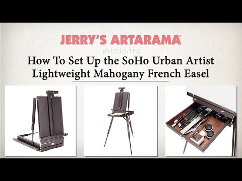 SoHo Urban Artist Watercolor Field Easel Portable Ultra-Lightweight for Watercolors - Black