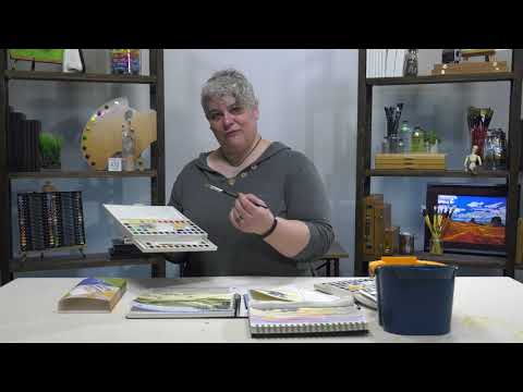 Marie's Professional Half Pan Watercolor Set - Product Demo
