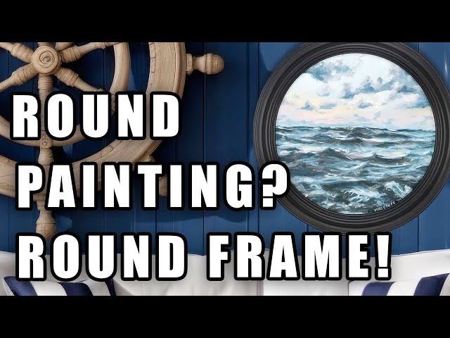 Want to Make Your Painting Stand Out?? Round Canvas! Round Frame!