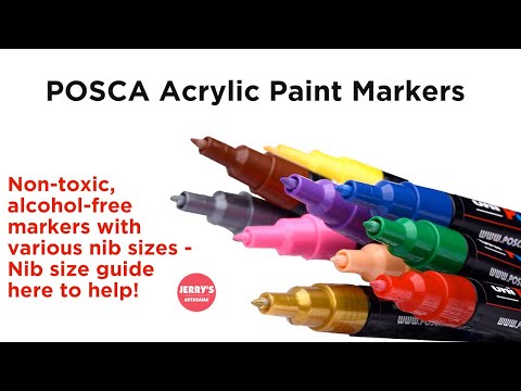 Posca Acrylic Paint Markers Nib Size Guide