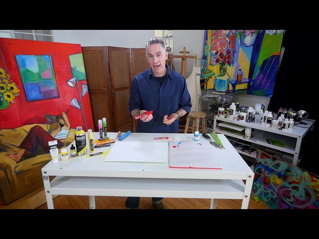 Liquitex Professional Paint Markers Demo by Jimmy Leslie