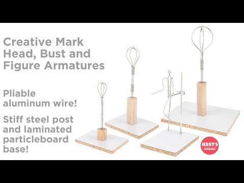 Creative Mark Head, Bust & Figure Armatures made of non-corrosive aluminum wire!