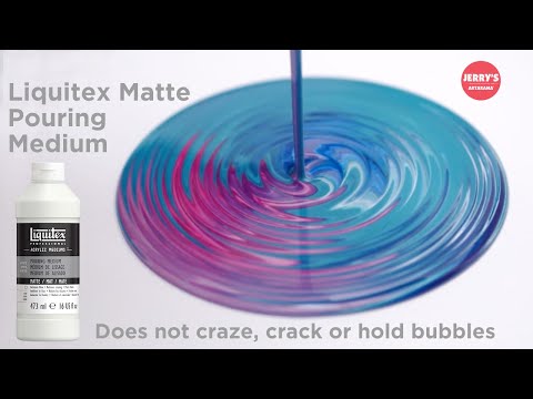 Watch Liquitex Matte Acrylic Pouring Medium in action!