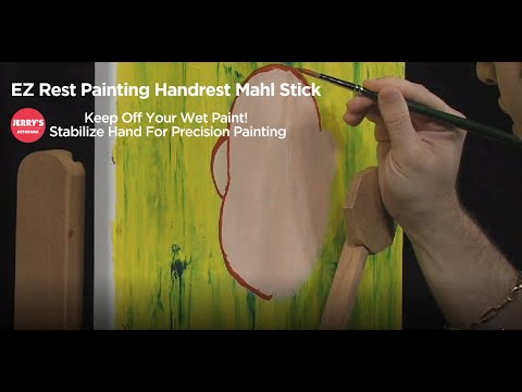 EZ Rest Painting Handrest Mahl Stick - Hands off The Painting!