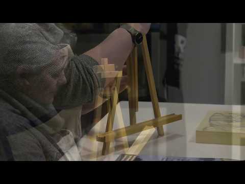 Creative Mark Rambler Folding Wood Art & Display Table Easel - Visual Commerce #3
