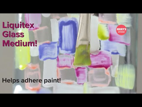 What will help my paint adhere to glass? Glass Medium by Liquitex