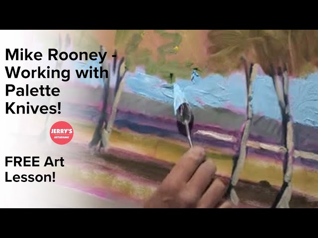 Working with Palette Knives with Artist Mike Rooney