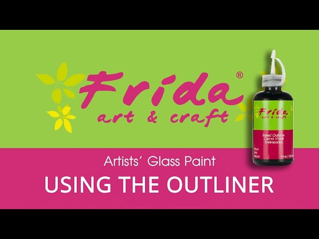 Faux Stained Glass - Using Frida Glass Paint Outliner