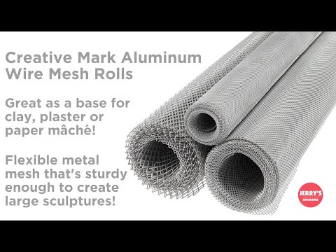 MYAMIA 25x20Cm Aluminium Modeling Mesh Wire Sheets Grossier Fine/Medium/Épais-2Mm 