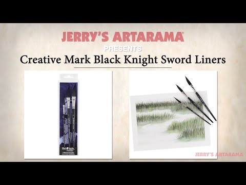 See Creative Mark Black Knight Sword Liner Brushes Product Demo