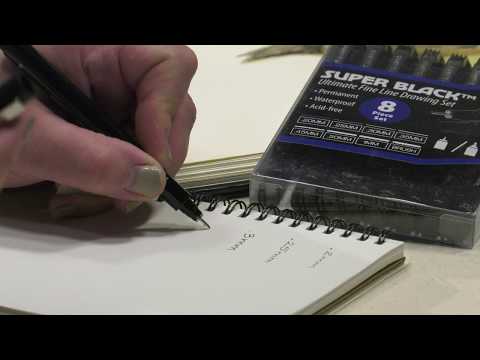 Creative Mark Super Black Permanent Fineliner Pen Sets - Visual Commerce #3