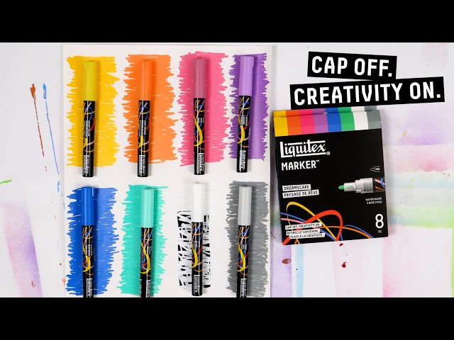 Liquitex Acrylic Markers Dreamscape Set of 8. https://www.jerrysartarama.com/liquitex-marker-dreamscape-setx8-bullet-tip-2mm Cap Off. Creativity On. Multi-Surface Markers for All. Designed for artists, illustrators, mur…