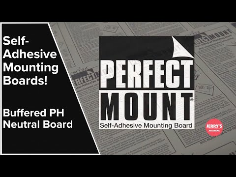 What's a great Mounting Board? Crescent Perfect Mount Self-Adhesive Mounting Boards!