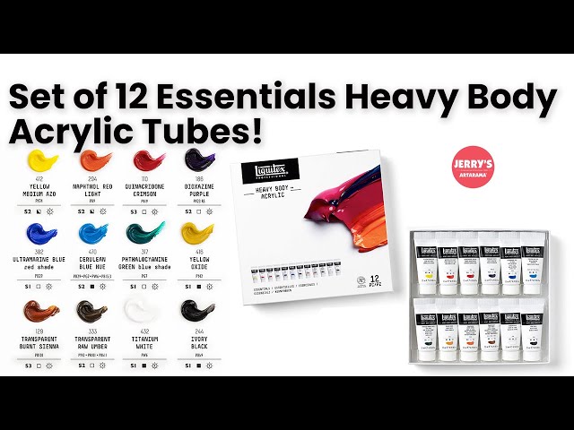 Liquitex Heavy Body Acrylic Essentials Set of 12