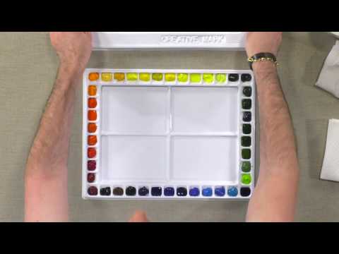 Creative Mark 40 Well Watercolor Palette With Cover