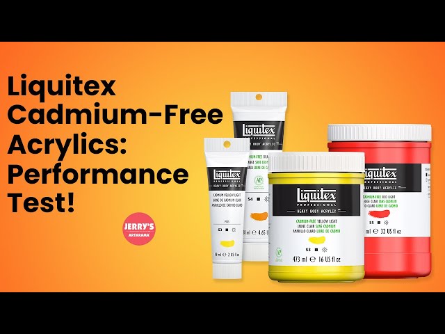 Liquitex Cadmium-Free Acrylics - Performance Test!