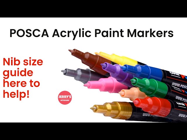 Posca Acrylic Paint Markers Nib Size Guide