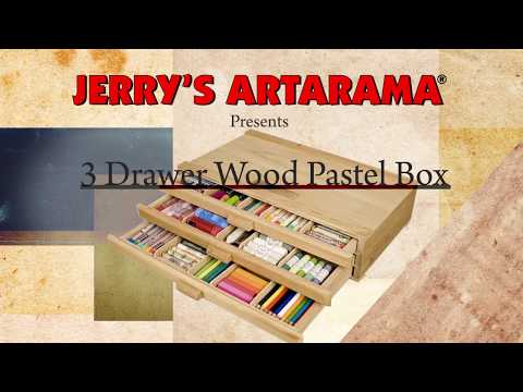 Creative Mark - 3 Drawer Wood Art Supply Storage Box
