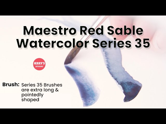Da Vinci Maestro Kolinsky Red Sable Watercolor Brushes Series 35 visual features