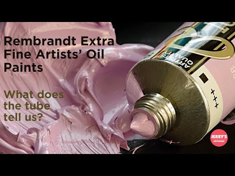 How to read the Rembrandt Oil Paint Tube